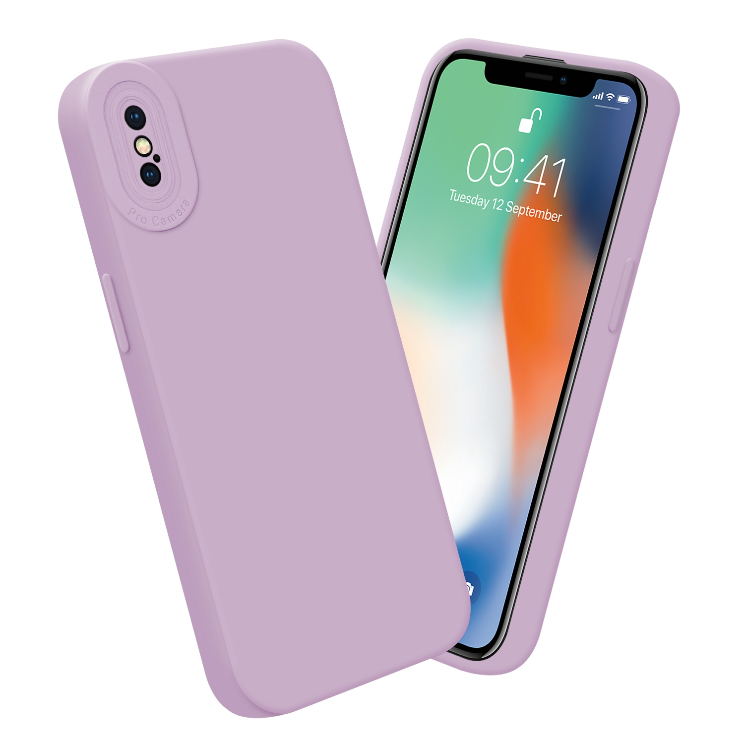 iPhone X Silikon TPU CADORABO Rosa / XS, Fluid Hülle, Apple, Sleeve,