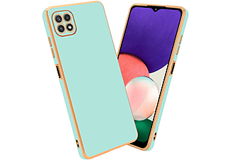 CADORABO TPU Silikon Hülle mit Kamera Schutz, Sleeve, Samsung, Galaxy A22 5G, Grün
