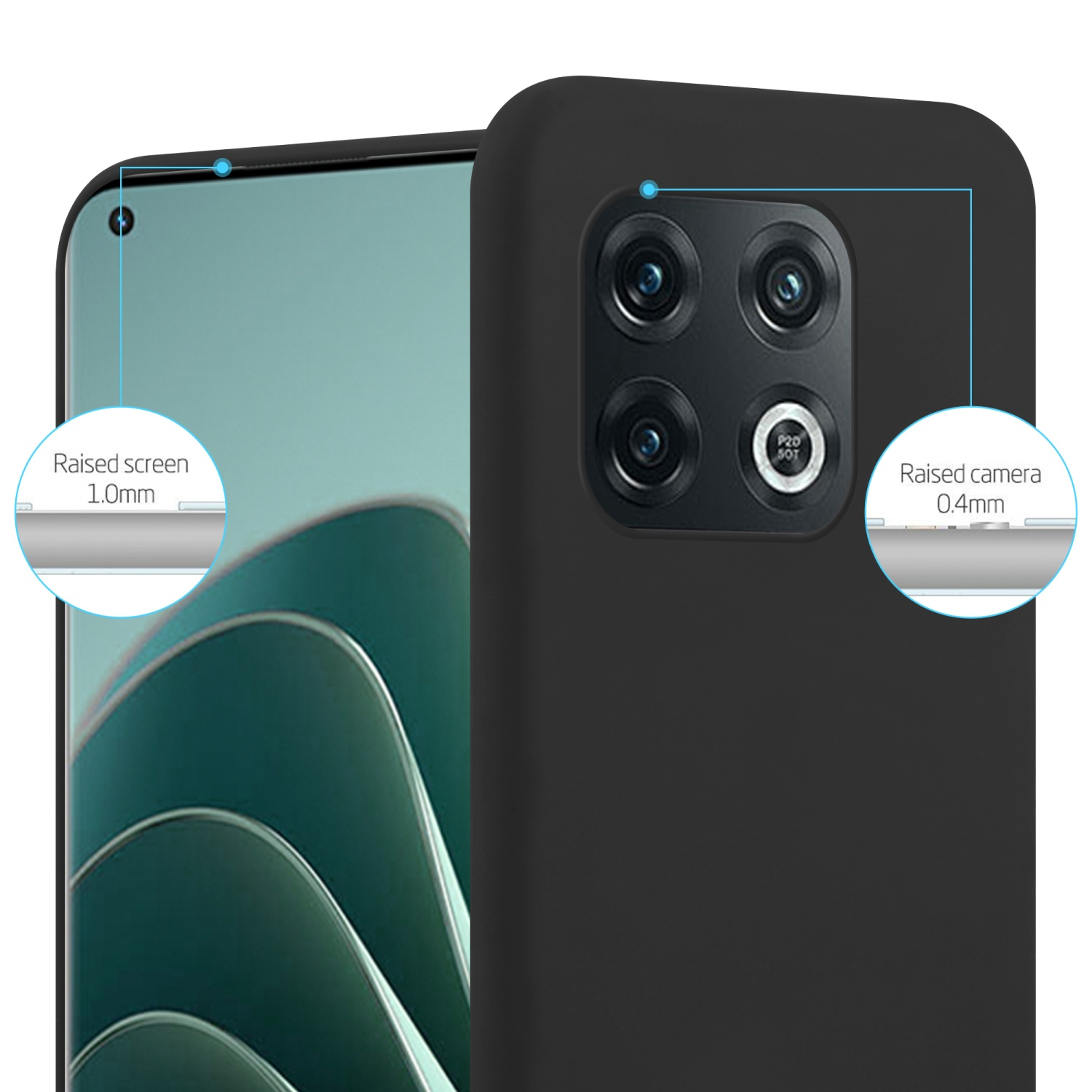 CADORABO Hülle TPU 5G, Candy Backcover, OnePlus, PRO Style, im SCHWARZ CANDY 10