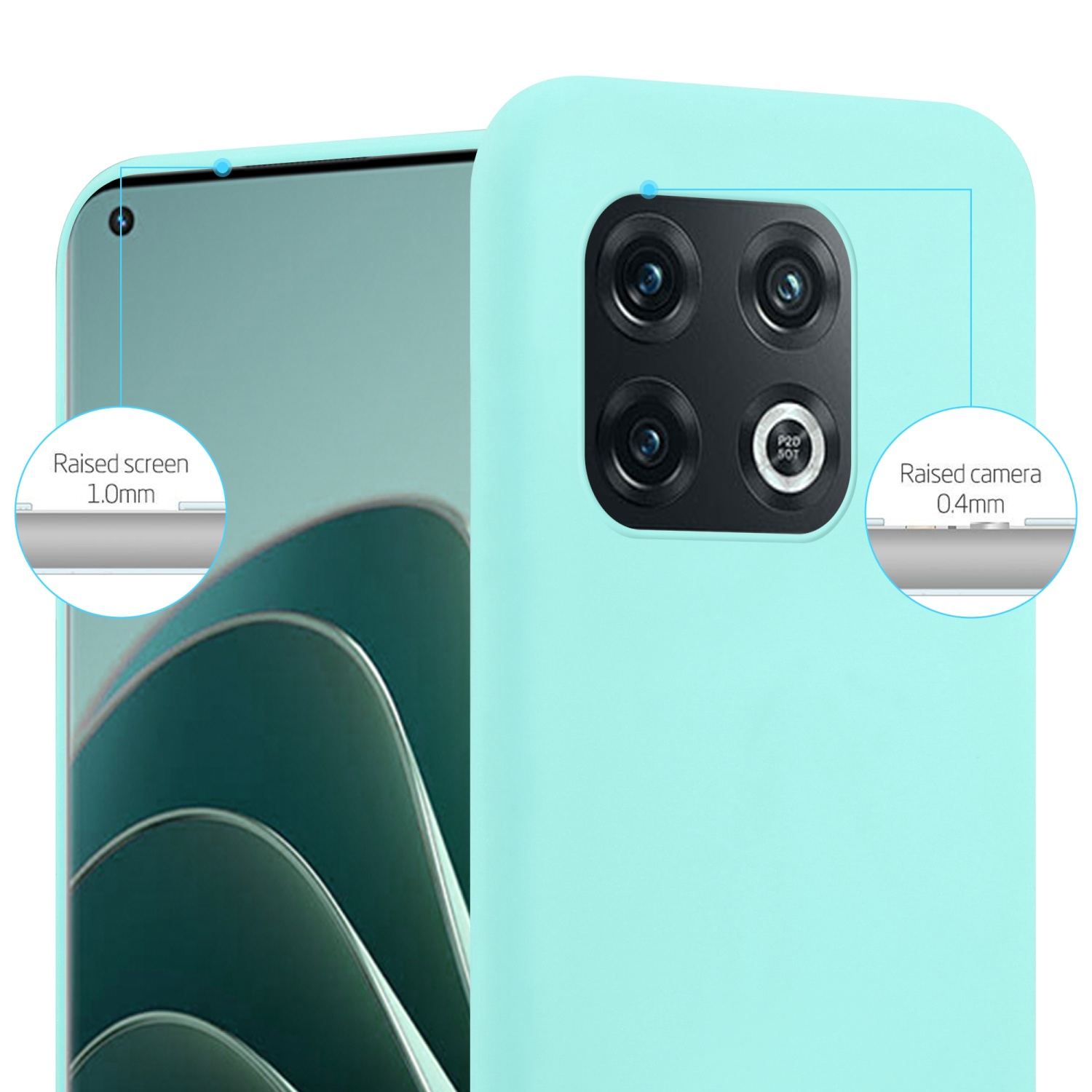 CADORABO CANDY Candy im 10 PRO 5G, Backcover, Style, TPU OnePlus, Hülle BLAU