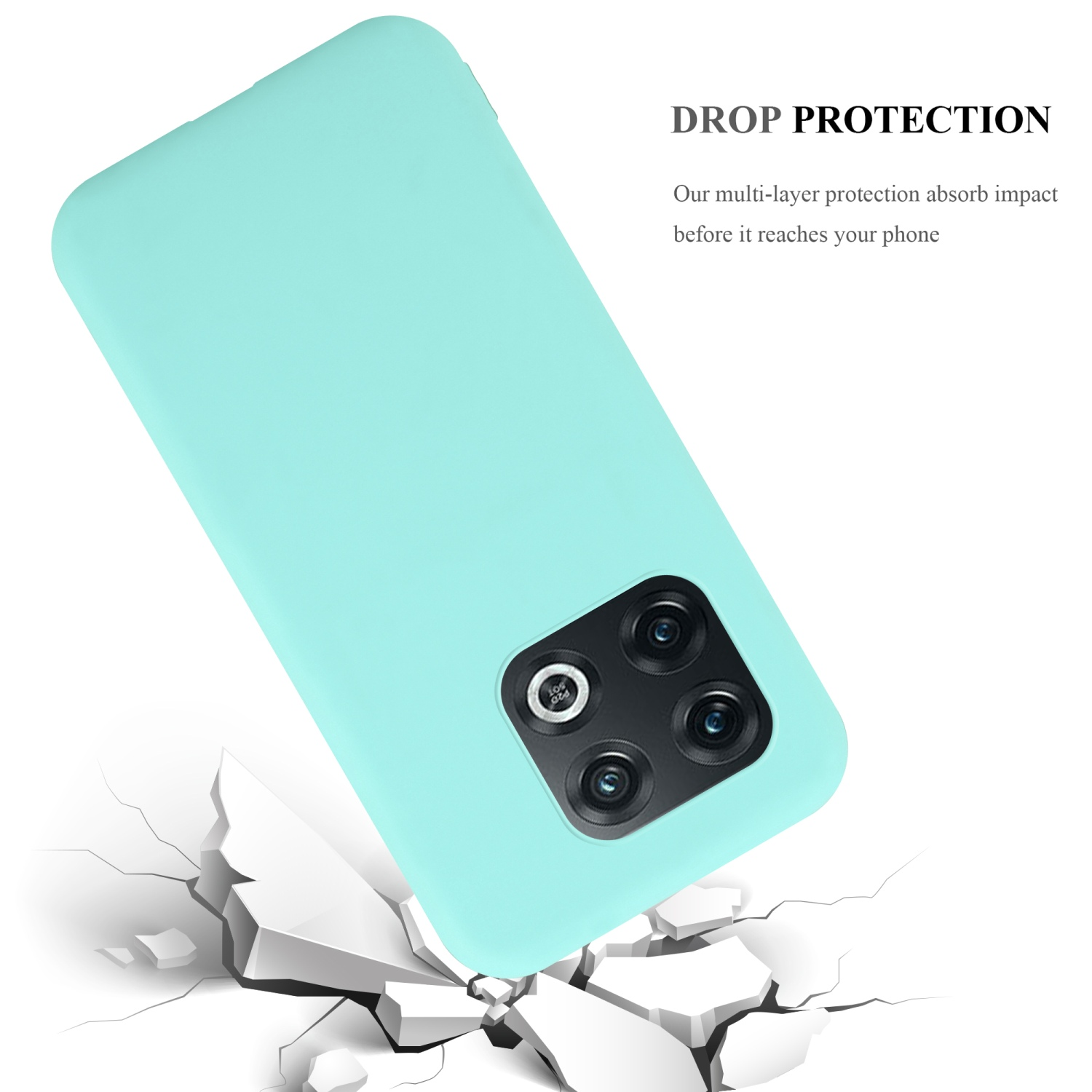 CADORABO Hülle im TPU PRO CANDY OnePlus, BLAU Backcover, 10 Style, 5G, Candy