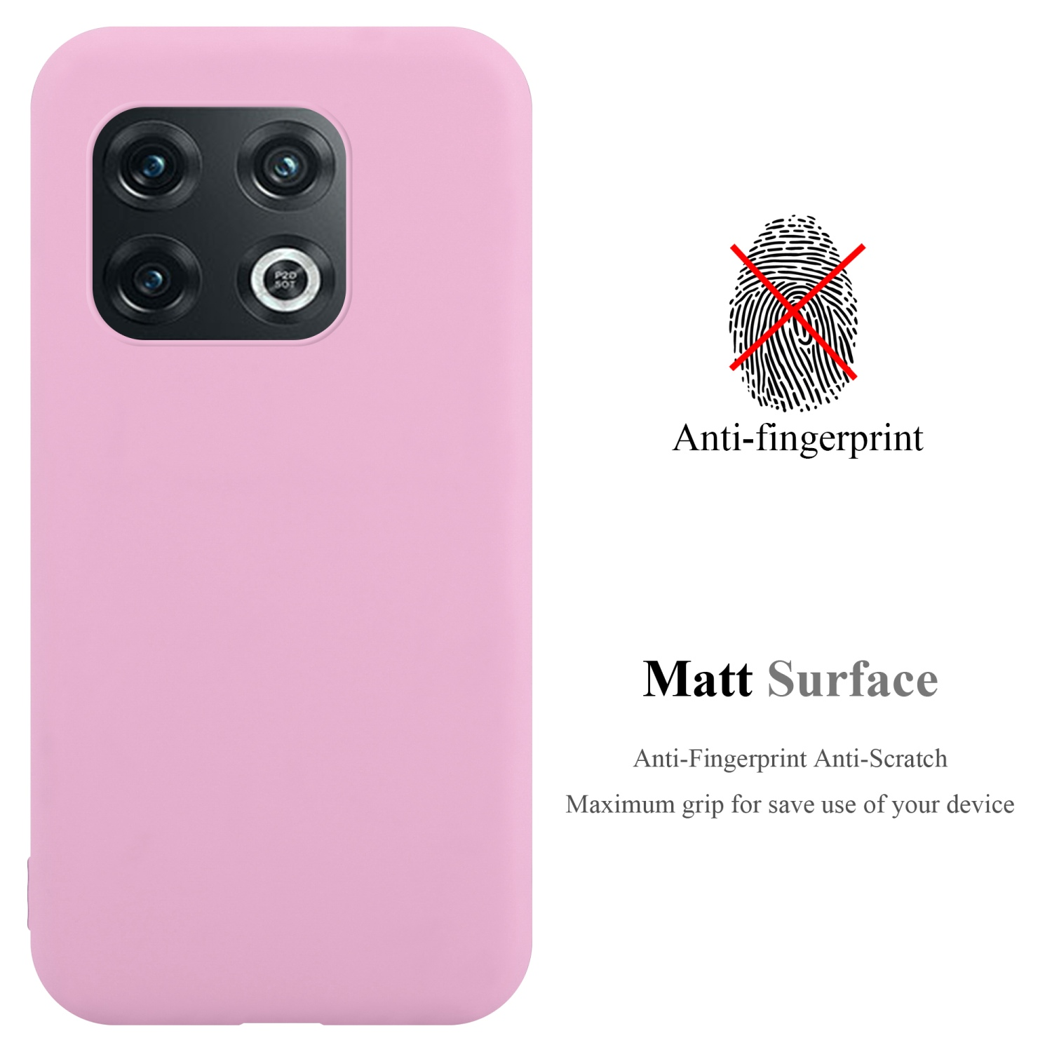 CADORABO Hülle im OnePlus, TPU 5G, Backcover, CANDY ROSA PRO Style, 10 Candy