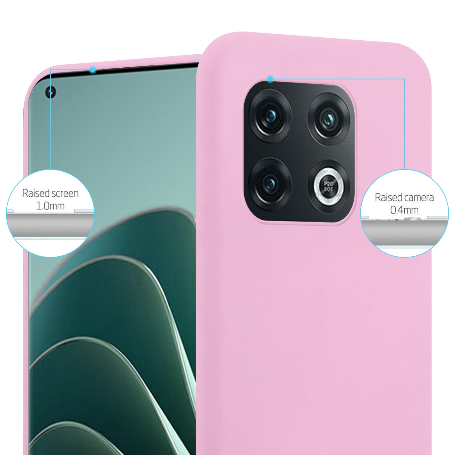 Candy TPU ROSA 10 PRO OnePlus, Hülle Backcover, Style, 5G, im CADORABO CANDY