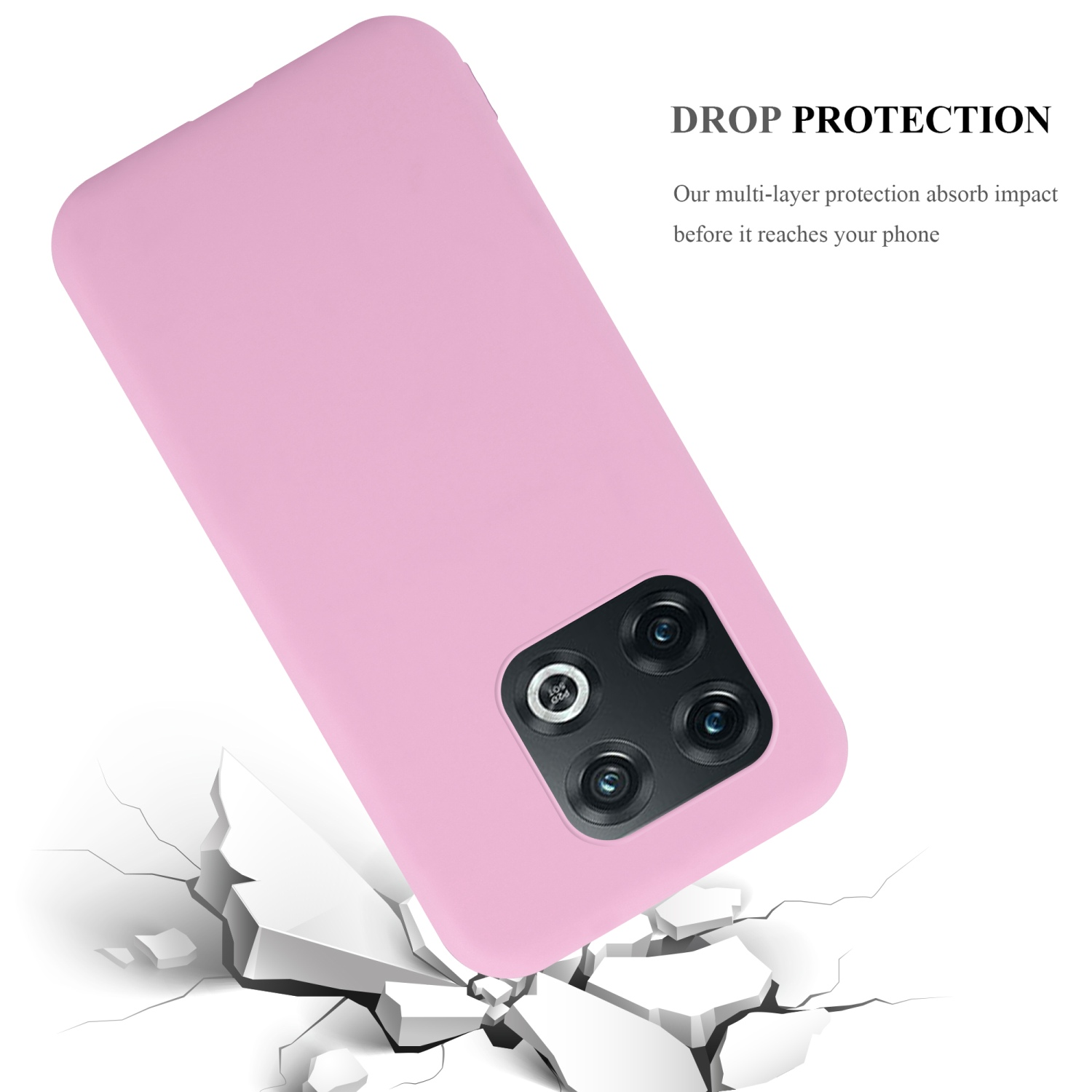 CADORABO Hülle im OnePlus, TPU 5G, Backcover, CANDY ROSA PRO Style, 10 Candy