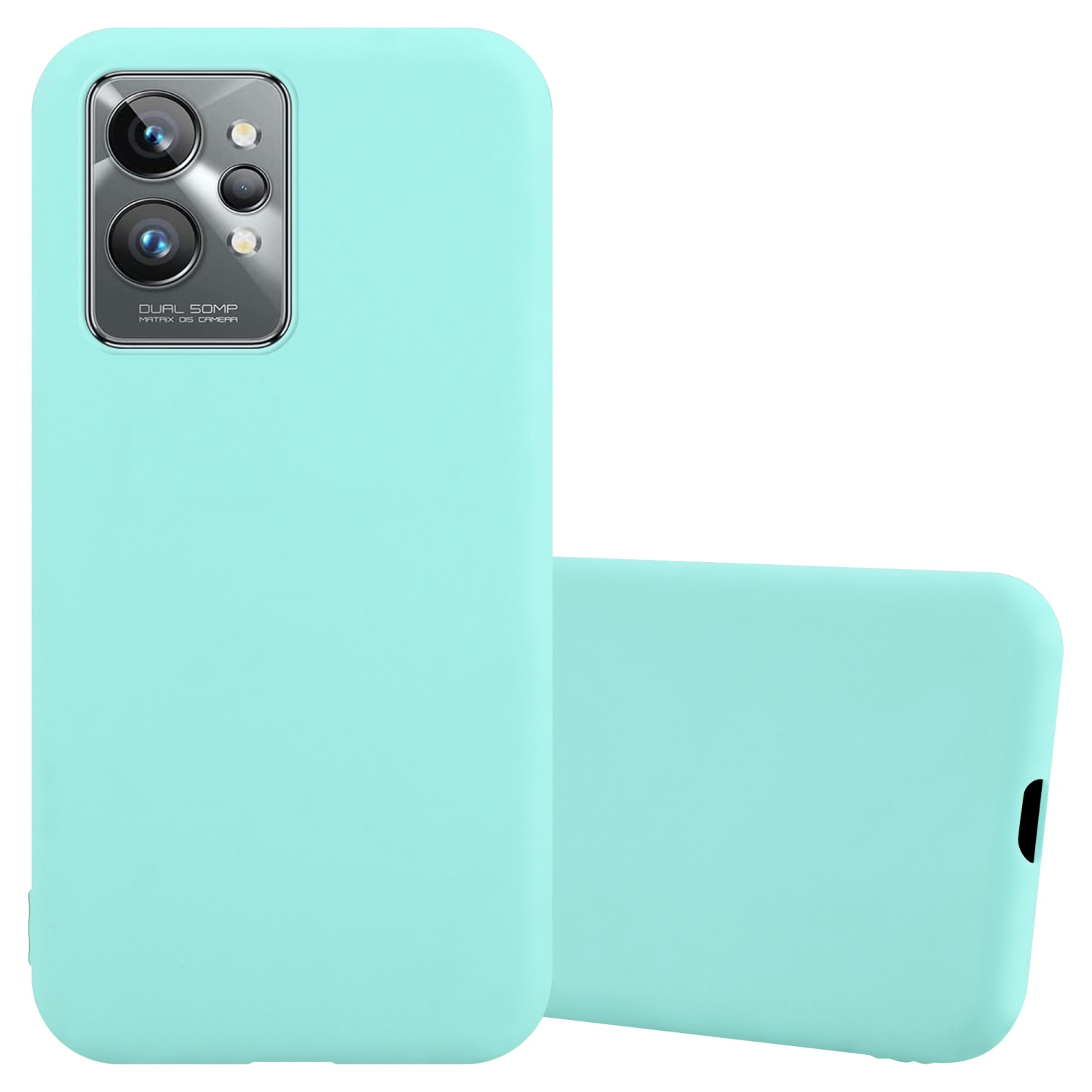 CADORABO PRO, Style, TPU Hülle GT im Realme, Backcover, CANDY 2 Candy BLAU