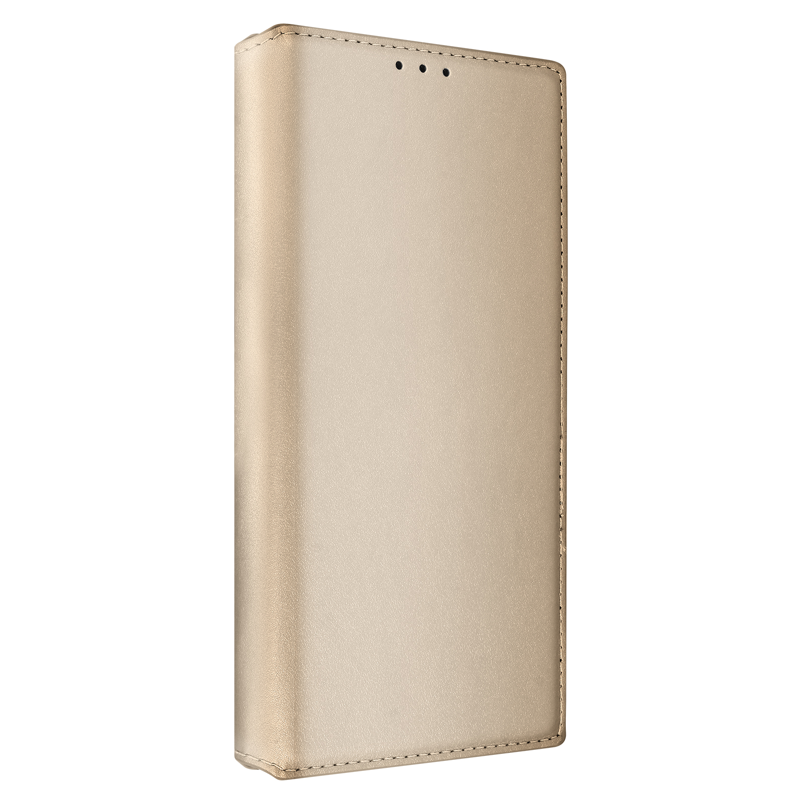 Gouden telefoonhoes, gesloten.