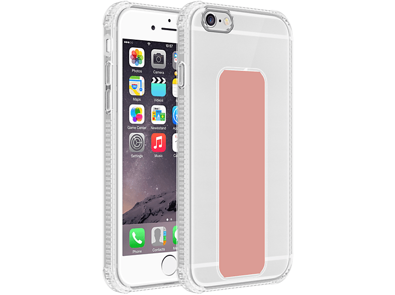 CADORABO Hülle mit Halterung und Standfunktion, Backcover, Apple, iPhone 6 / 6S, ROSA | Backcover