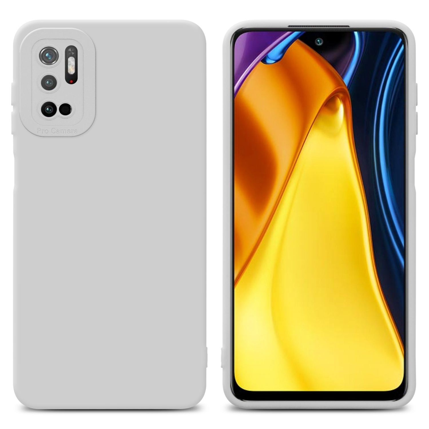 CADORABO Schutzhülle TPU Fluid 10 POCO Xiaomi, M3 / 5G Backcover, WEIß Style, RedMi 5G, FLUID PRO NOTE