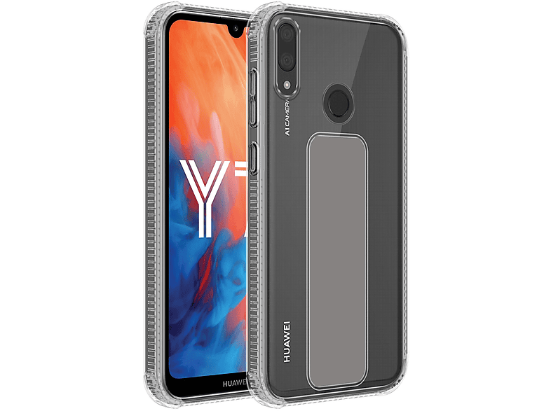 Huawei, Standfunktion, Halterung Y7 CADORABO und Y7 mit 2019, PRIME GRAU Hülle Backcover, / 2019