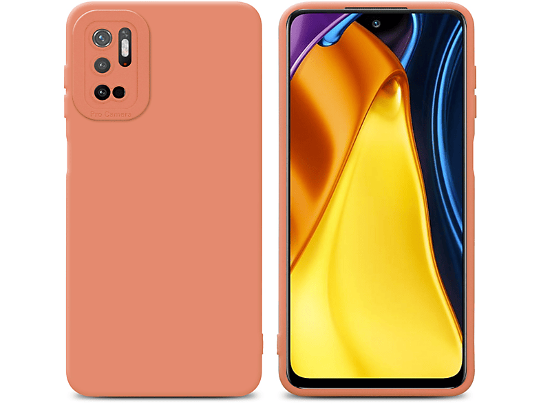 CADORABO Schutzhülle TPU HELL Style, NOTE Xiaomi, RedMi / Fluid Backcover, 5G, M3 FLUID 5G 10 POCO PRO ORANGE