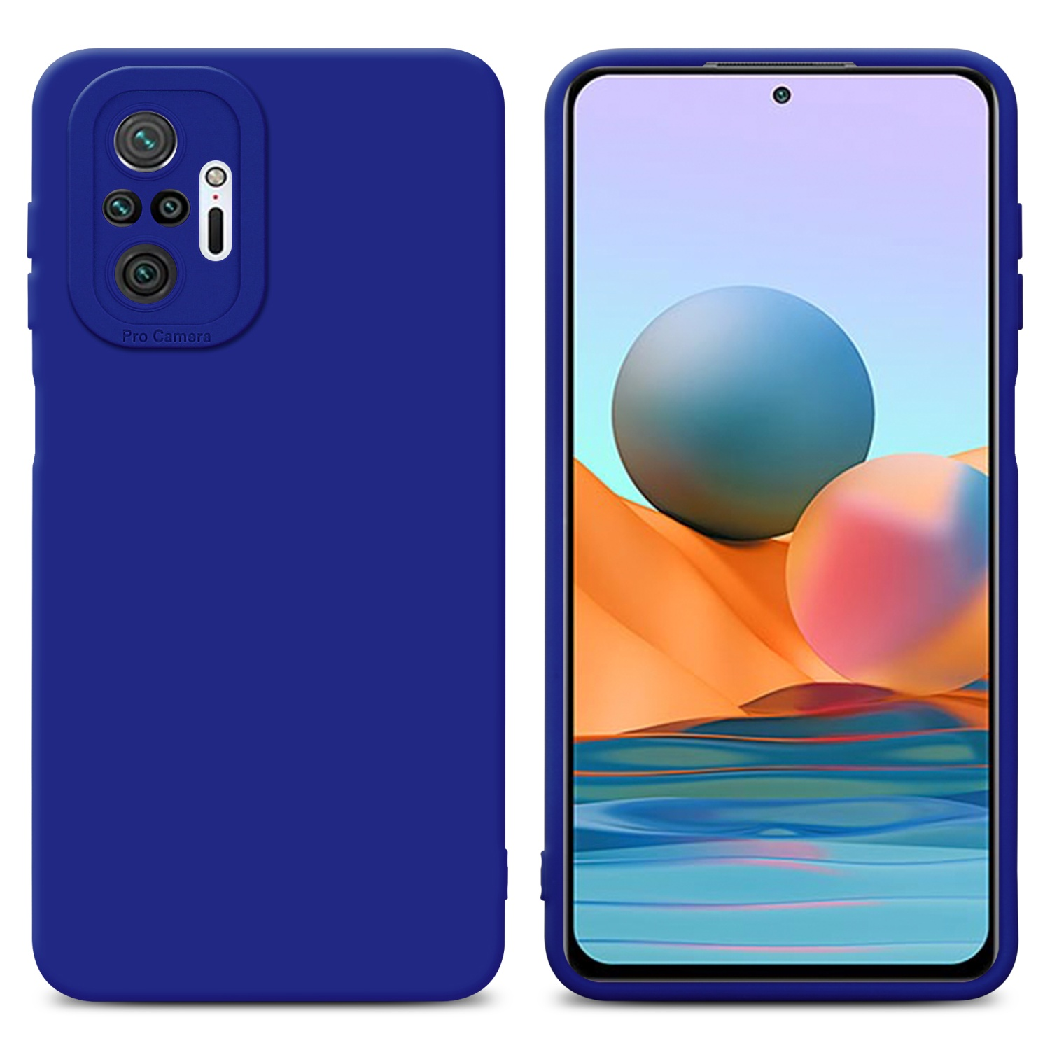 RedMi FLUID Backcover, TPU Xiaomi, 10 Schutzhülle Style, NOTE CADORABO BLAU PRO, Fluid