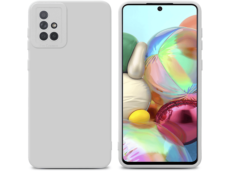 CADORABO Schutzhülle TPU Fluid Style, Backcover, Samsung, Galaxy A71 4G, FLUID WEIß