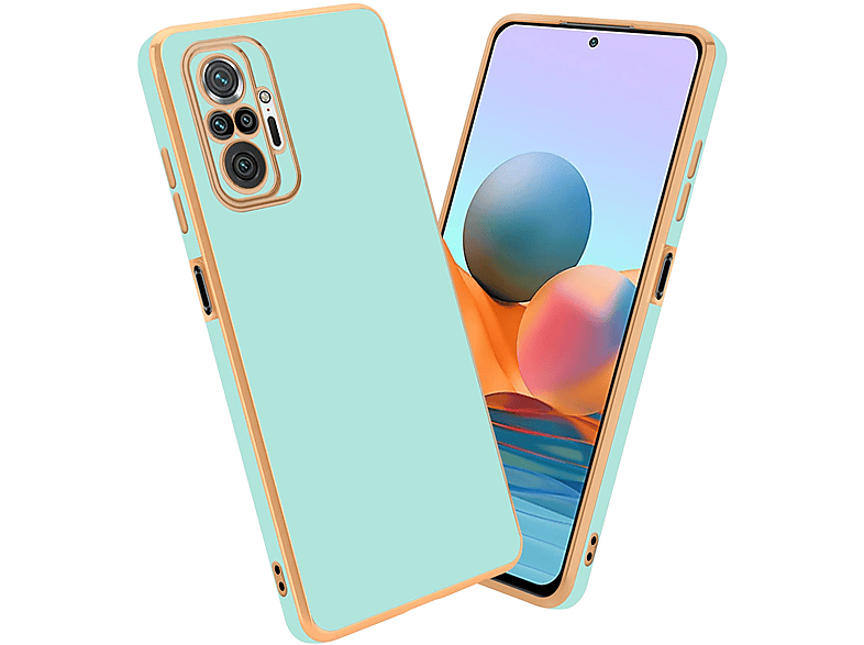 Cadorabo Hoesje voor Xiaomi RedMi NOTE 10 5G / POCO M3 PRO 5G in Glossy Paars - Rose