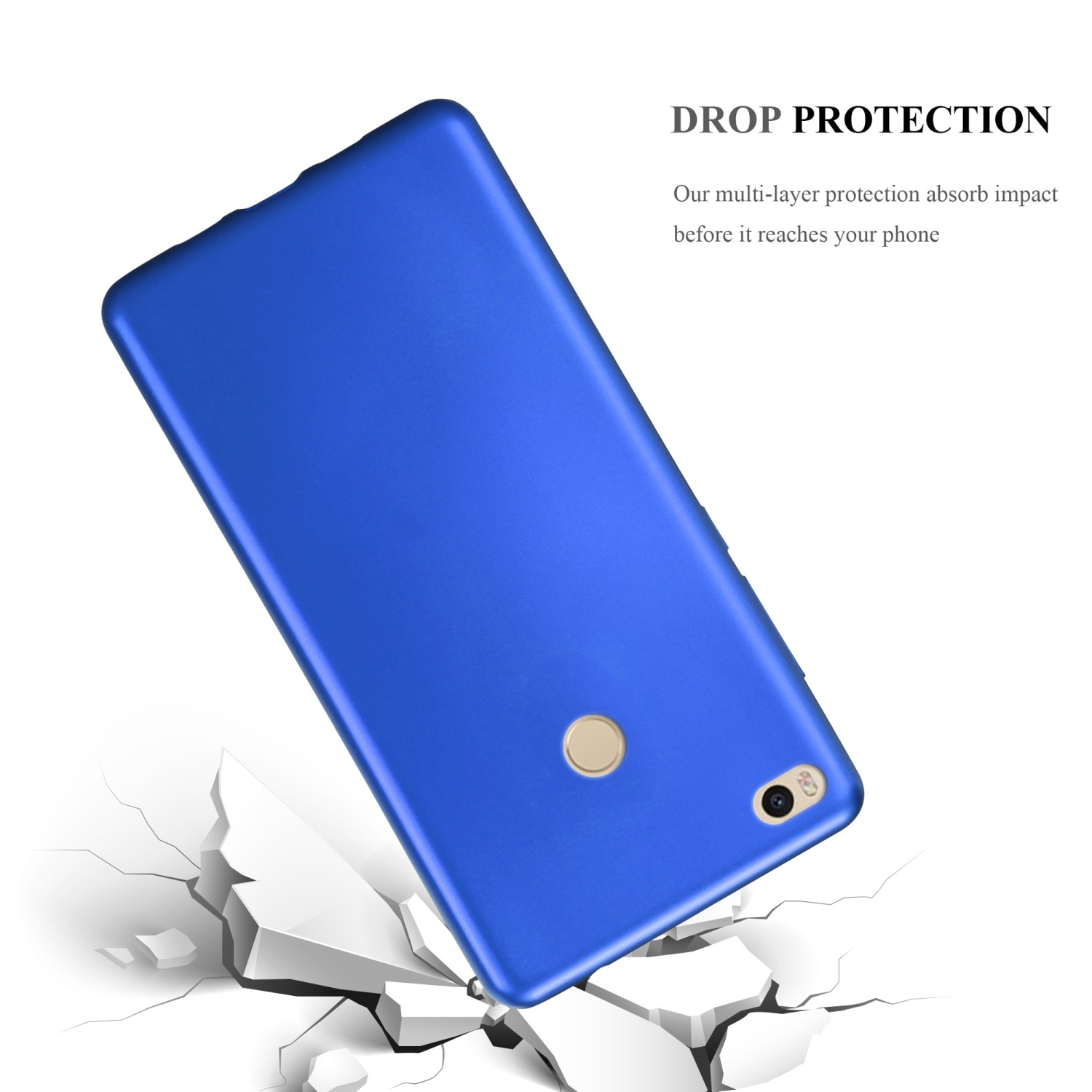 CADORABO Metallic MAX METALLIC Backcover, TPU Xiaomi, 2, Matt Hülle, BLAU Mi