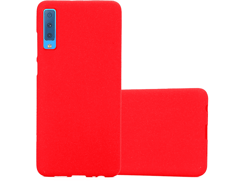 CADORABO TPU Frosted Backcover, A9 2018, Galaxy Schutzhülle, FROST ROT Samsung