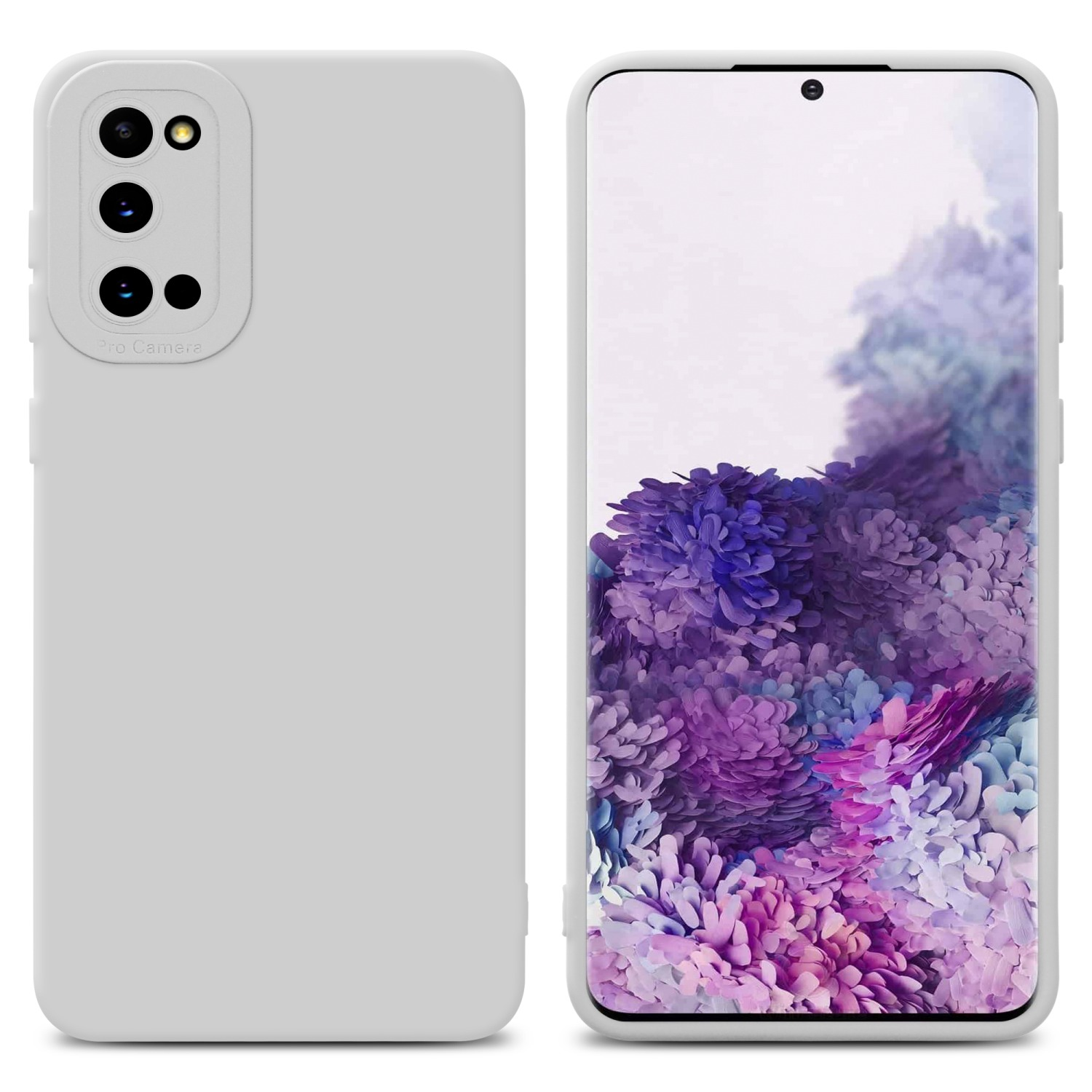 WEIß Fluid Backcover, TPU Galaxy Style, Samsung, FLUID Schutzhülle S20, CADORABO