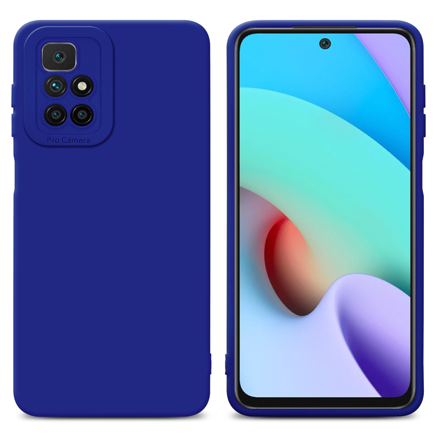 Due telefoni, uno con custodia blu e l'altro con schermo visibile. Entrambi simili.
