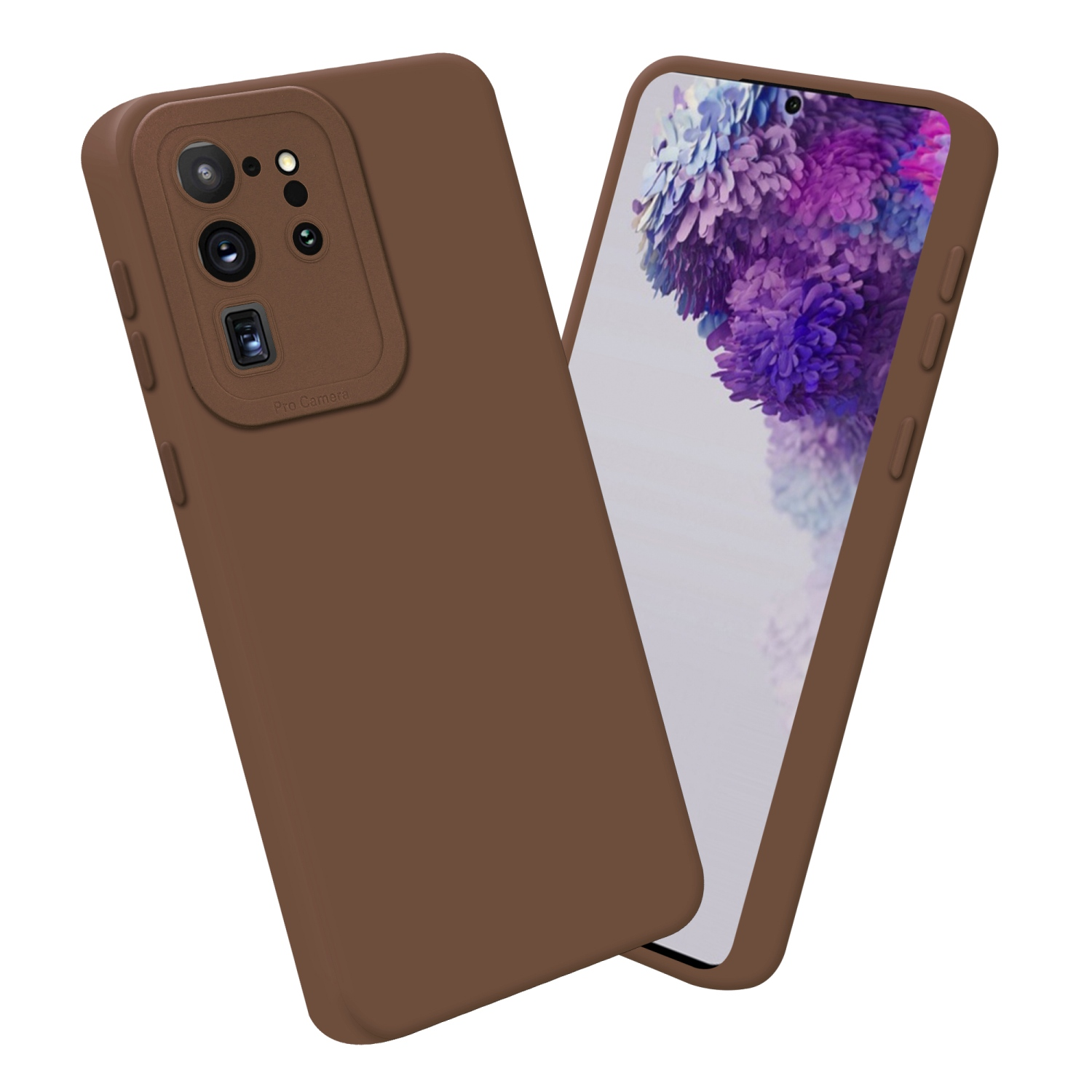 Schutzhülle Style, TPU Galaxy Samsung, CADORABO ULTRA, FLUID S20 BRAUN Fluid Backcover,