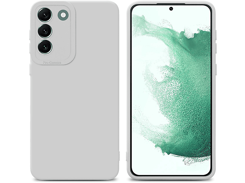 Samsung, Style, S22 TPU FLUID Backcover, PLUS, Fluid WEIß Schutzhülle CADORABO Galaxy