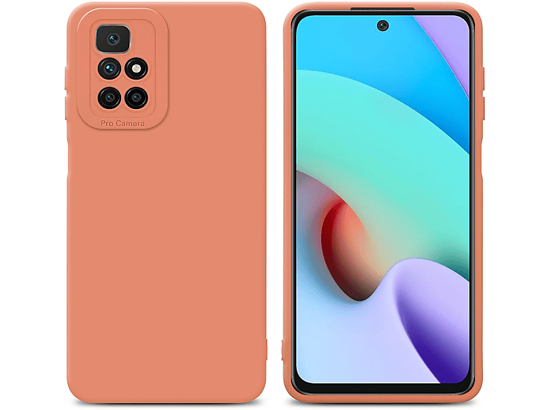 Schutzhülle RedMi Style, 10, Fluid FLUID Backcover, Xiaomi, ORANGE HELL TPU CADORABO