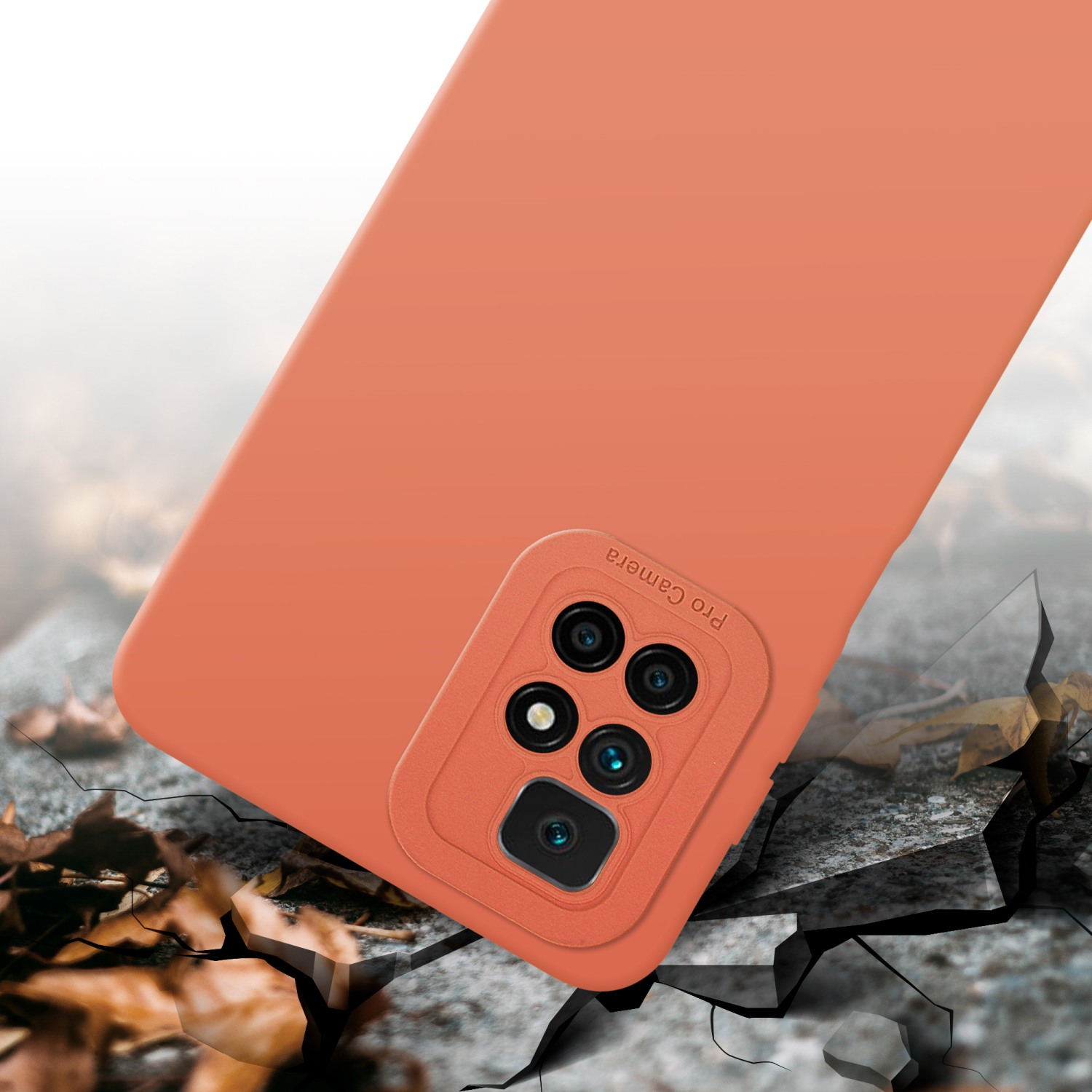 ORANGE 10, RedMi CADORABO Xiaomi, FLUID TPU Schutzhülle Fluid Style, HELL Backcover,