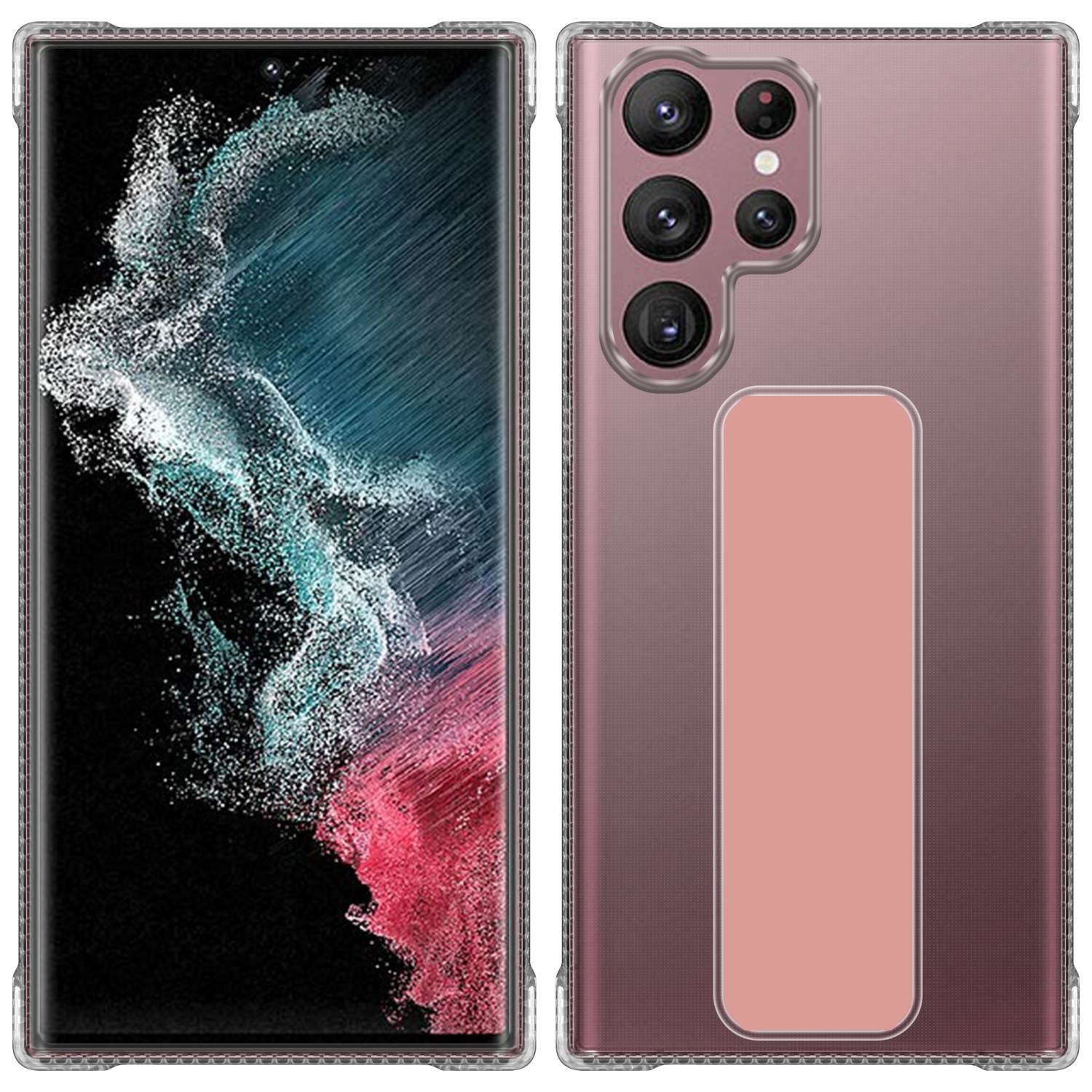 ULTRA, und CADORABO Halterung Samsung, Galaxy Hülle mit ROSA Standfunktion, S22 Backcover,