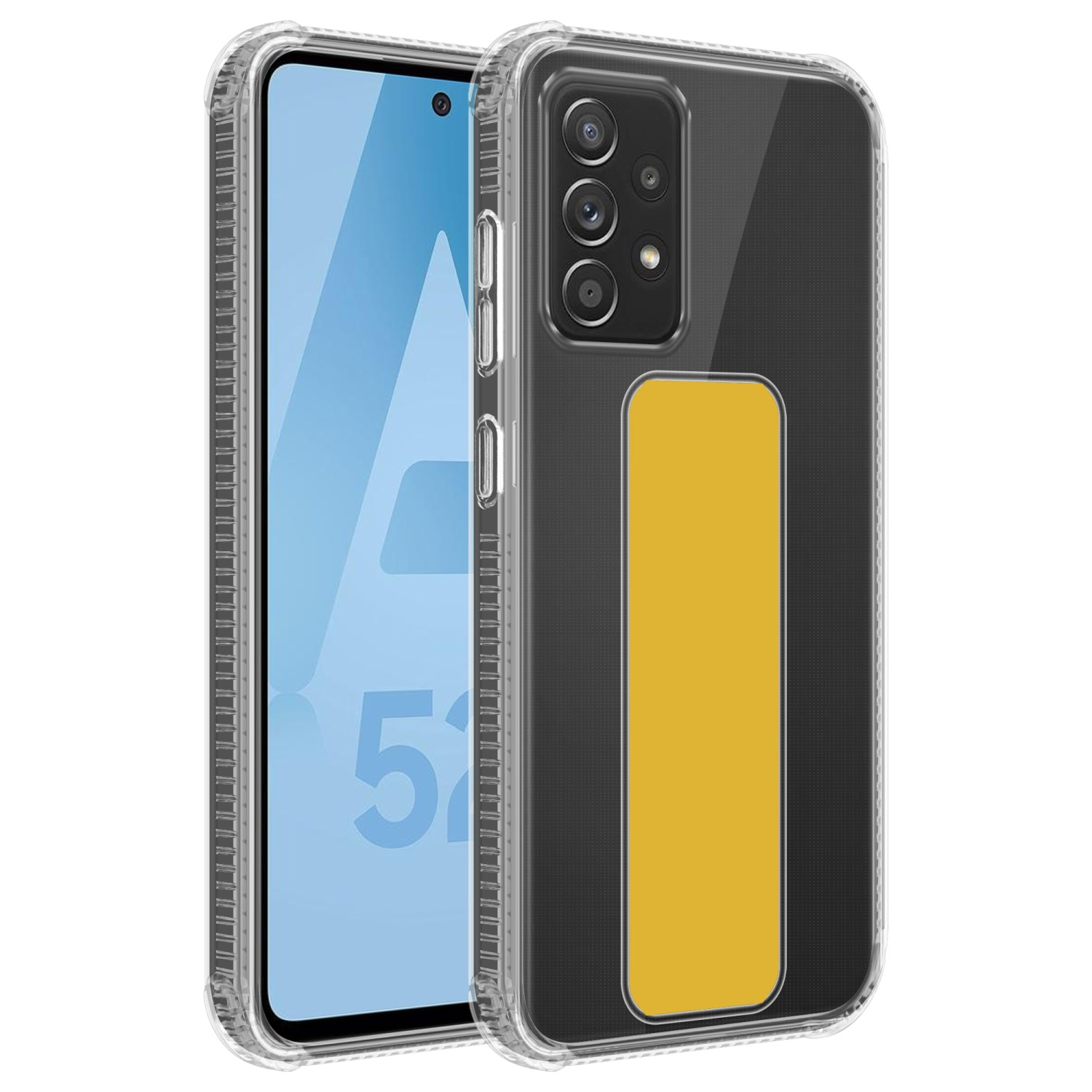 5G) Halterung A52s, Backcover, und mit Hülle Samsung, / Galaxy (4G Standfunktion, A52 / GELB CADORABO