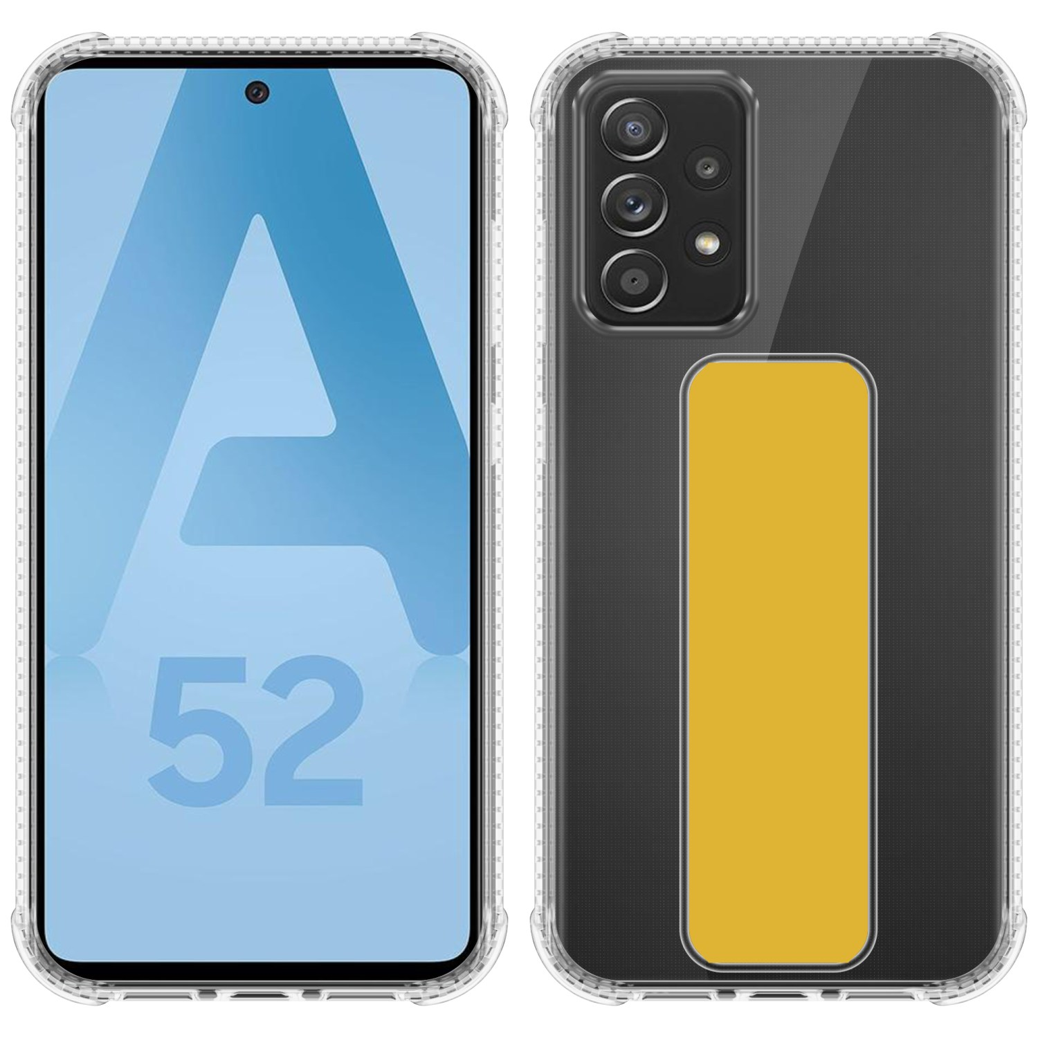 5G) Halterung A52s, Backcover, und mit Hülle Samsung, / Galaxy (4G Standfunktion, A52 / GELB CADORABO