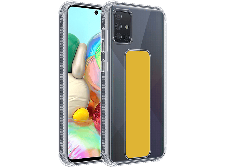 CADORABO Hülle mit Halterung und Standfunktion, Backcover, Samsung, Galaxy A51 4G / M40s, GELB | Backcover