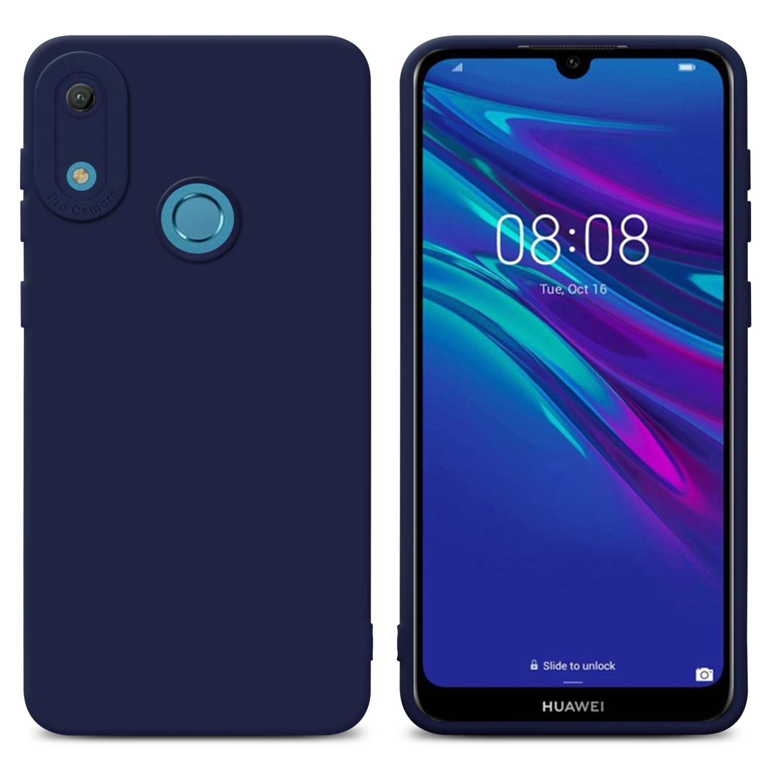 TPU Backcover, BLAU CADORABO DUNKEL 2019, Style, Fluid FLUID Y6 Huawei, Schutzhülle