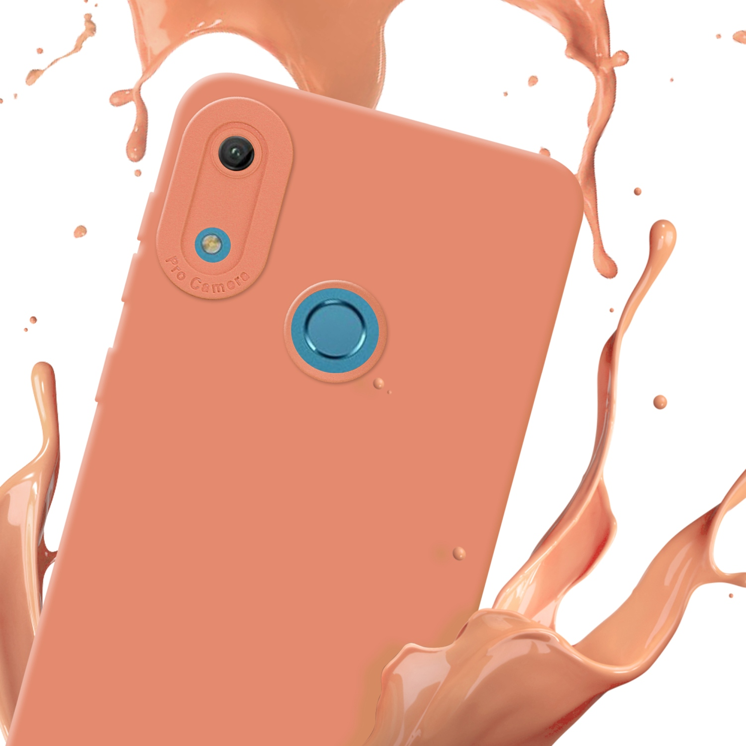 HELL ORANGE Backcover, Y6 2019, CADORABO Style, FLUID Fluid TPU Schutzhülle Huawei,