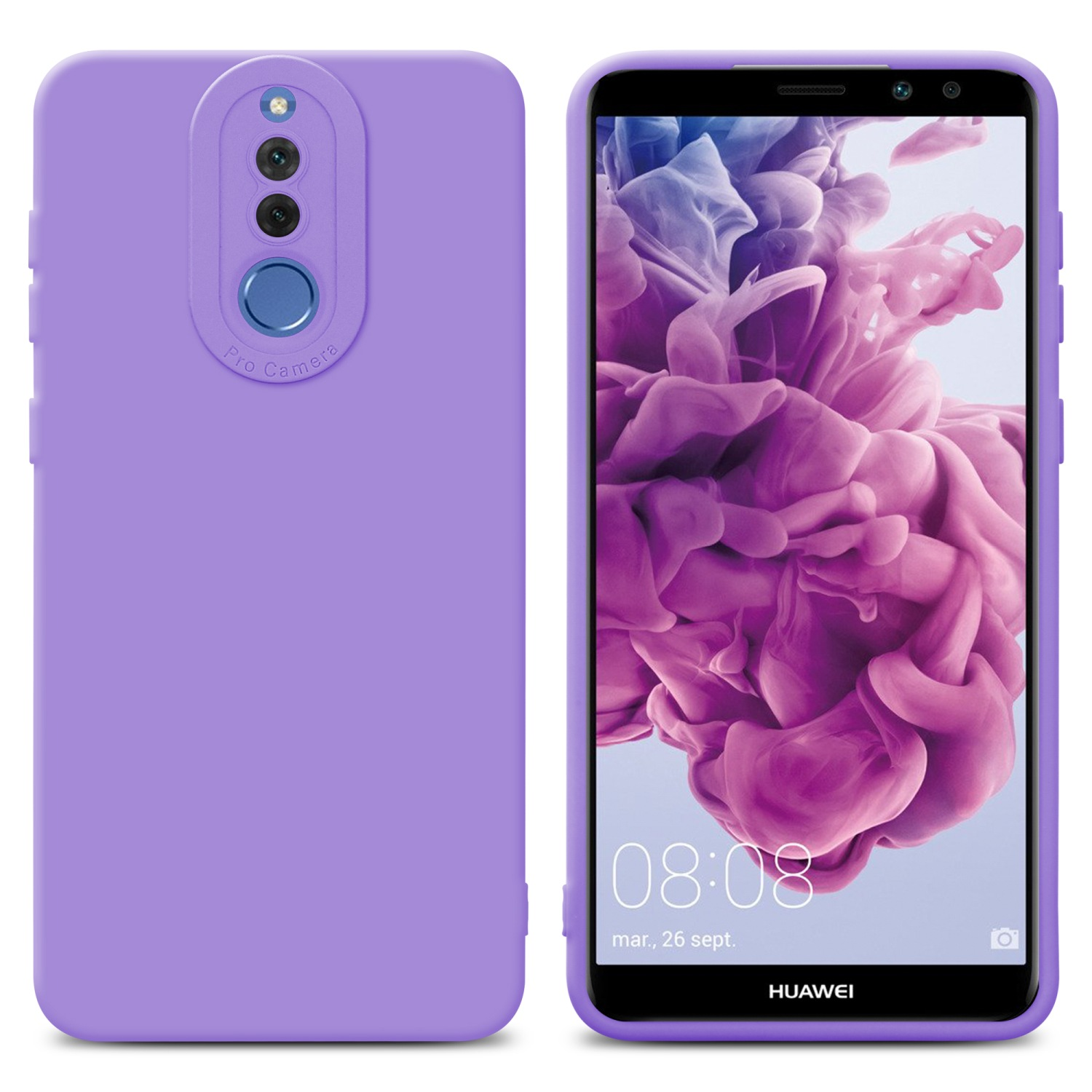 MATE LITE, Fluid 10 Backcover, LILA CADORABO FLUID Style, Huawei, TPU HELL Schutzhülle