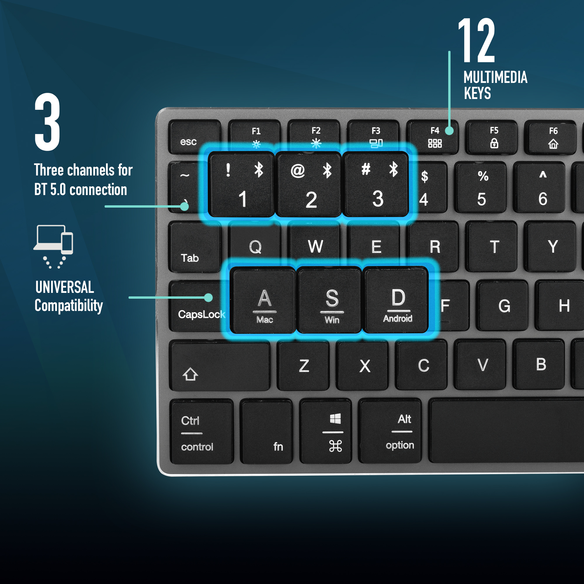 NGS FORTUNE-BTFRENCH, Scissor Tastatur