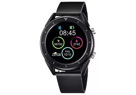 Reloj Inteligente Lotus Smartwatch 50007/1 con esterilla de acero negro y  correa combinada de cuero y silicona en negro. Ideal para el día a día y  para hacer deporte — Miralles Arévalo Joyeros