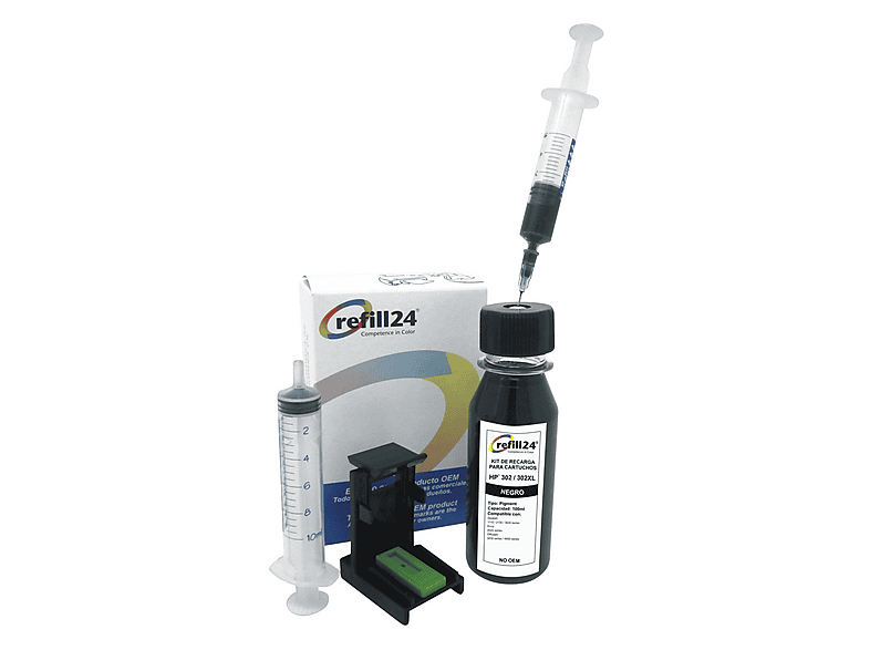 Kit Ricarica Inchiostro 1200ml Per Cartucce HP363 HP363XL – Nero E Colori