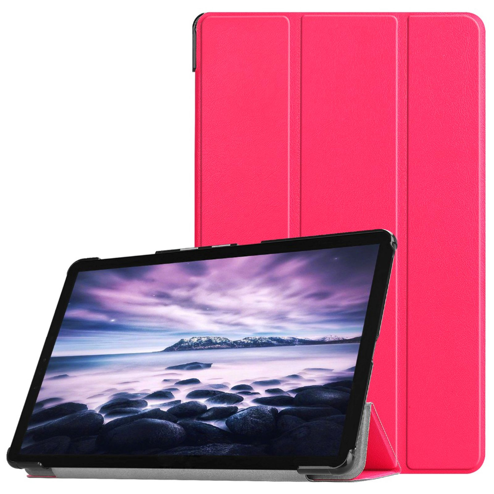 Hülle Bookcover Schutzhülle SM-T590 SM-T595 SM-T597 Tab Galaxy für 10.5 Samsung Pink Kunstleder, Zoll A LOBWERK
