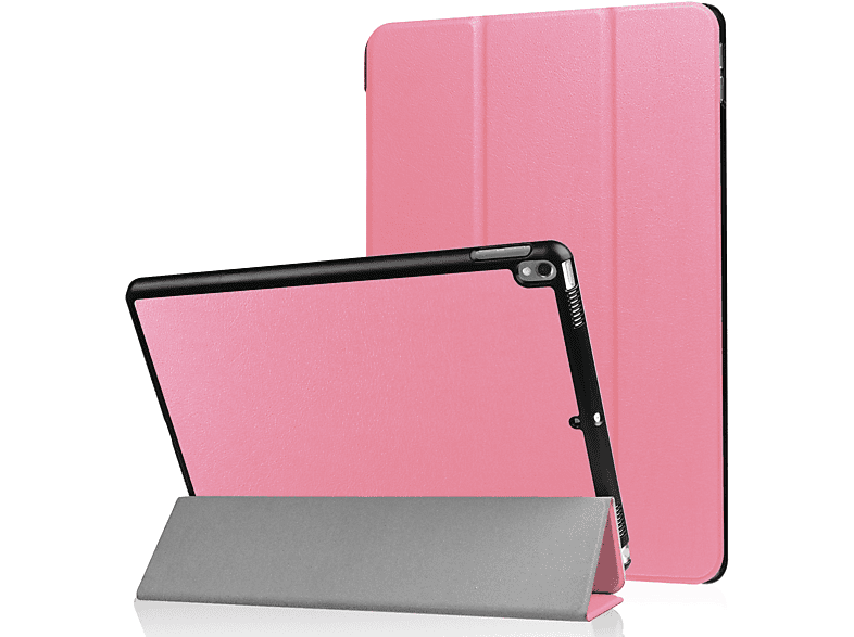 Bookcover LOBWERK 2017 10.5 Schutzhülle Air 2019 Pro Zoll Kunstleder, Apple Hülle 3 für iPad iPad Rosa