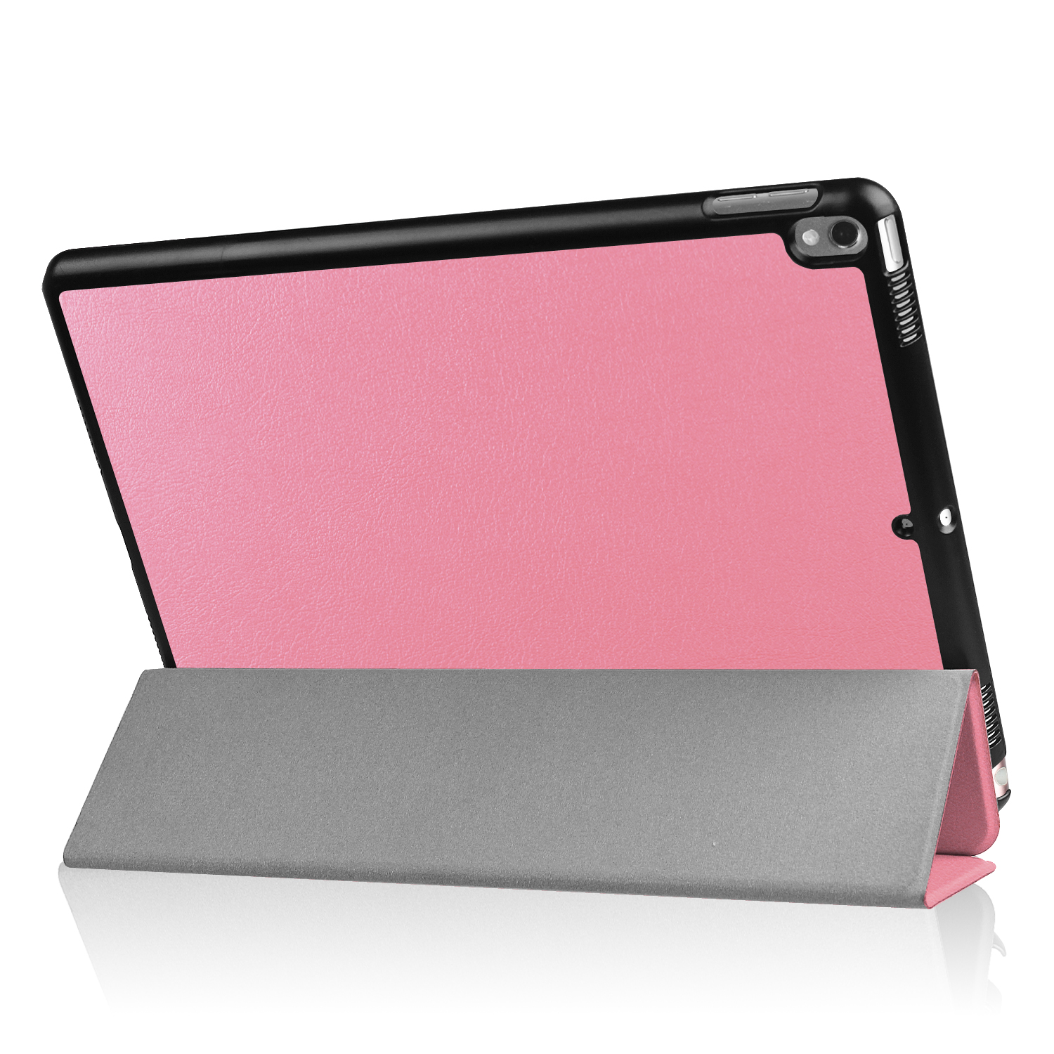 Bookcover LOBWERK 2017 10.5 Schutzhülle Air 2019 Pro Zoll Kunstleder, Apple Hülle 3 für iPad iPad Rosa