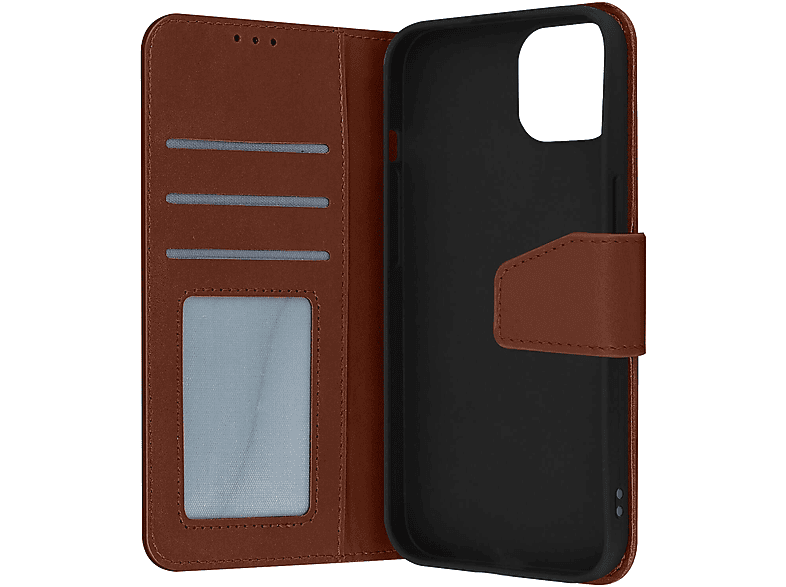 AVIZAR Premium Series, iPhone Apple, Braun Bookcover, 14