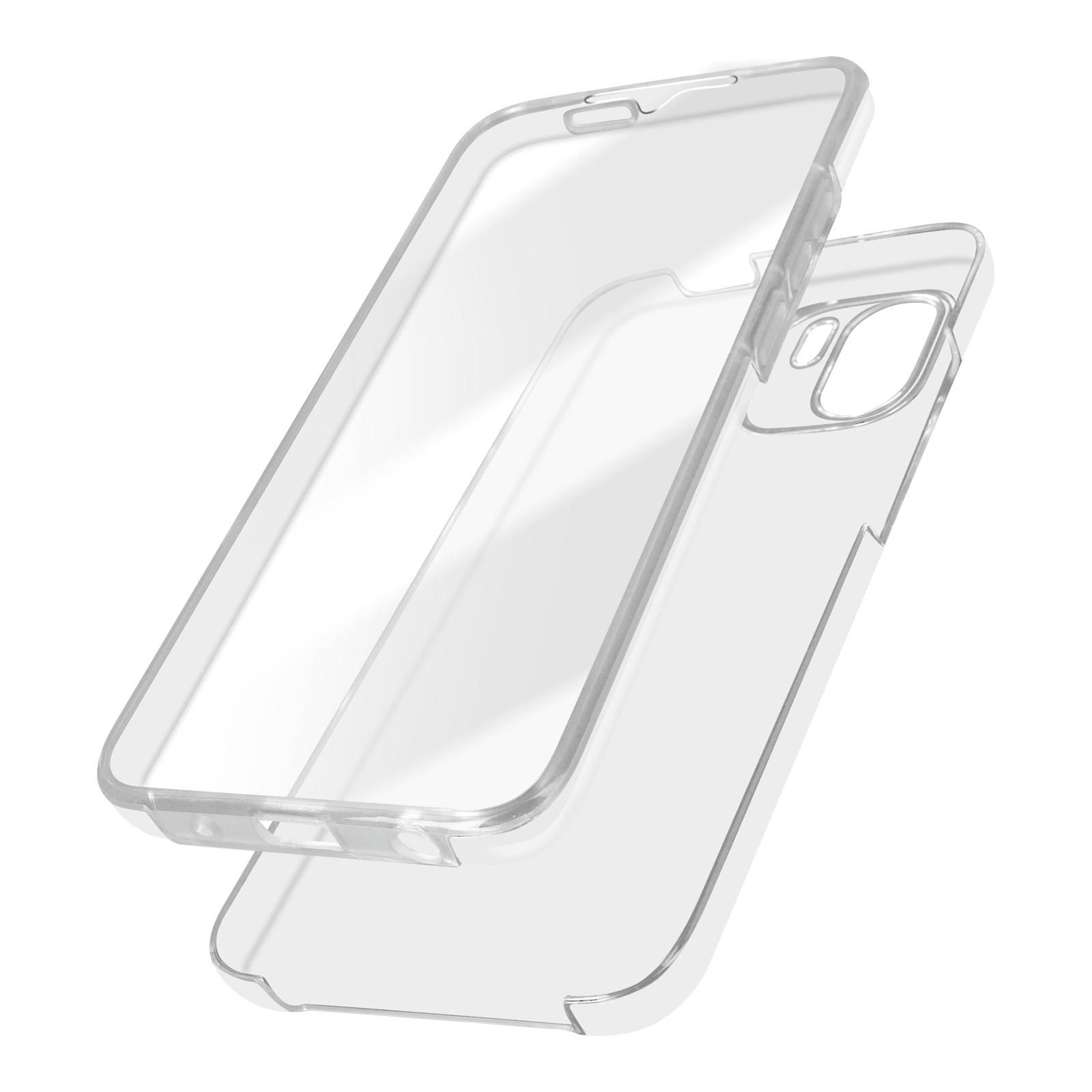 AVIZAR Vorder- Rückseite Cover, Series, Xiaomi, Transparent Schutzhülle, A2, Redmi Full Full Cover