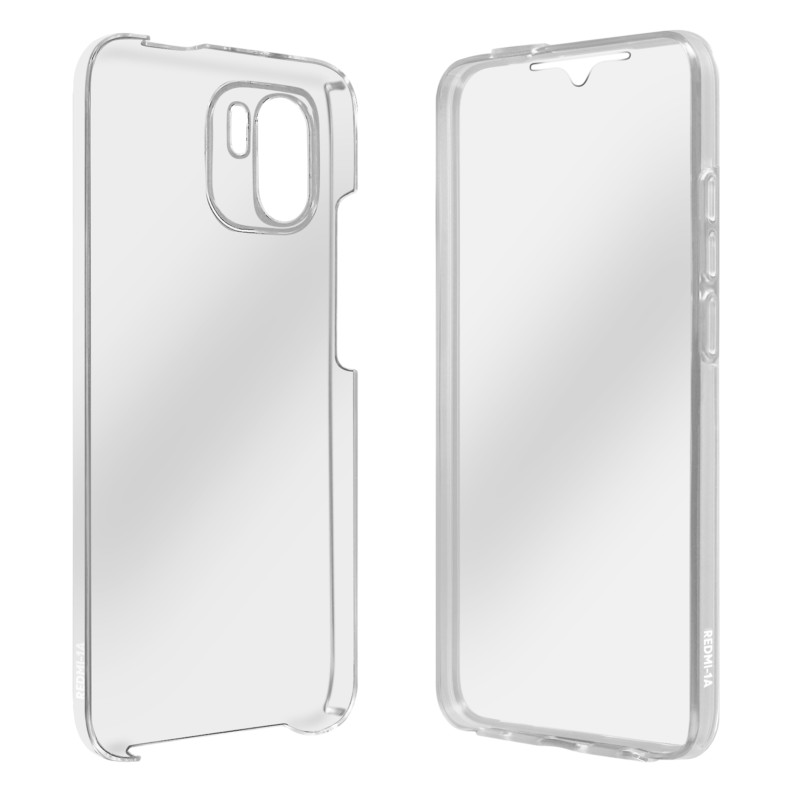Transparent Xiaomi, Series, Full Schutzhülle, Rückseite AVIZAR Cover A2, Redmi Vorder- Cover, Full