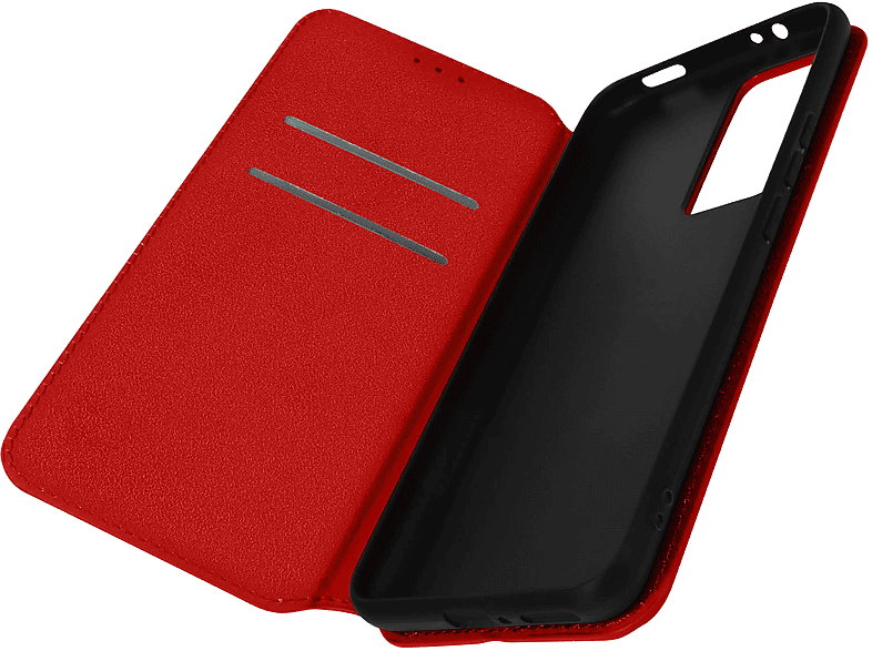 AVIZAR Classic Edition, Backcover mit Magnetklappe Series, Bookcover, Xiaomi, 12T Pro, Rot