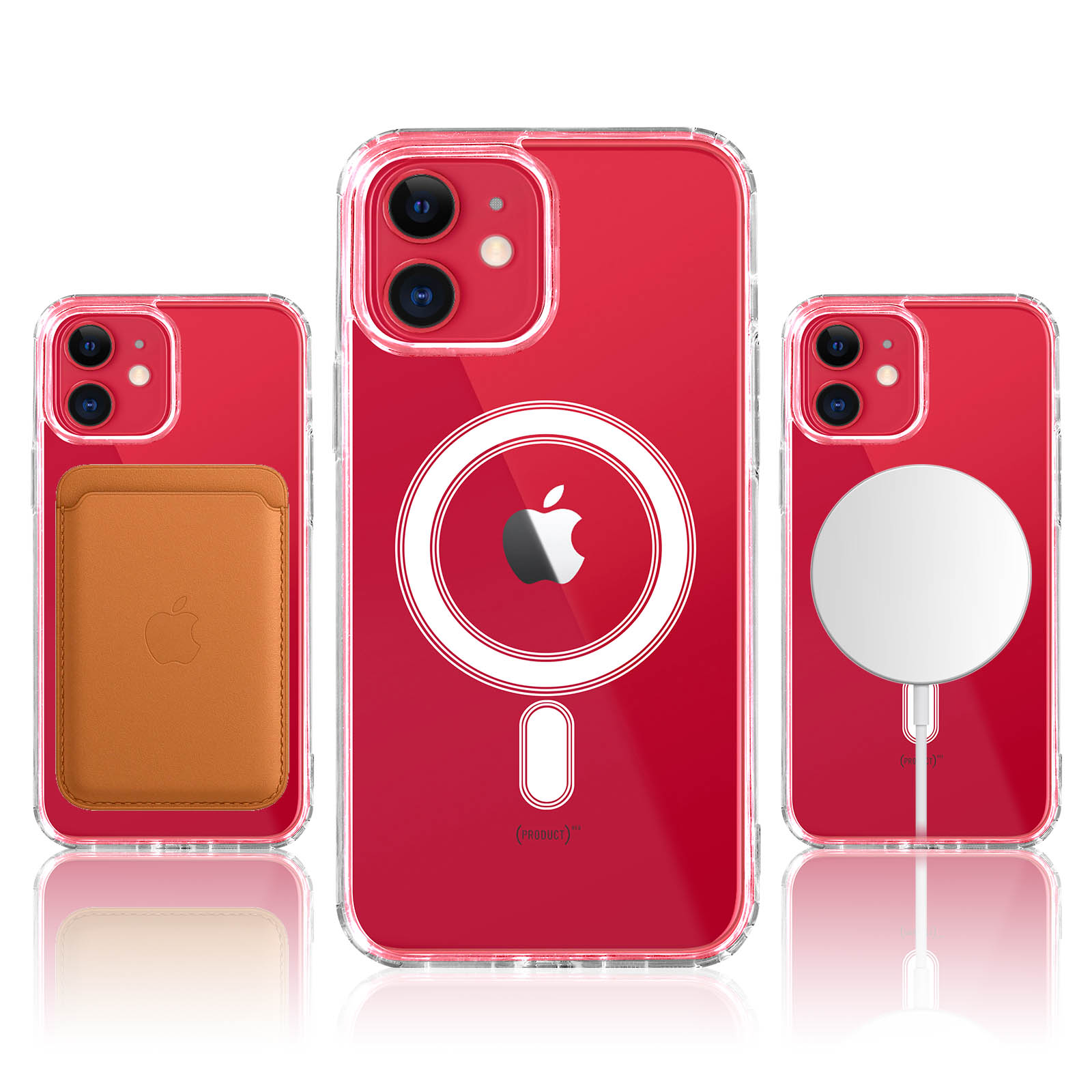 Backcover, AVIZAR 11, Transparent Apple, MagSafe Series, Handyhülle iPhone