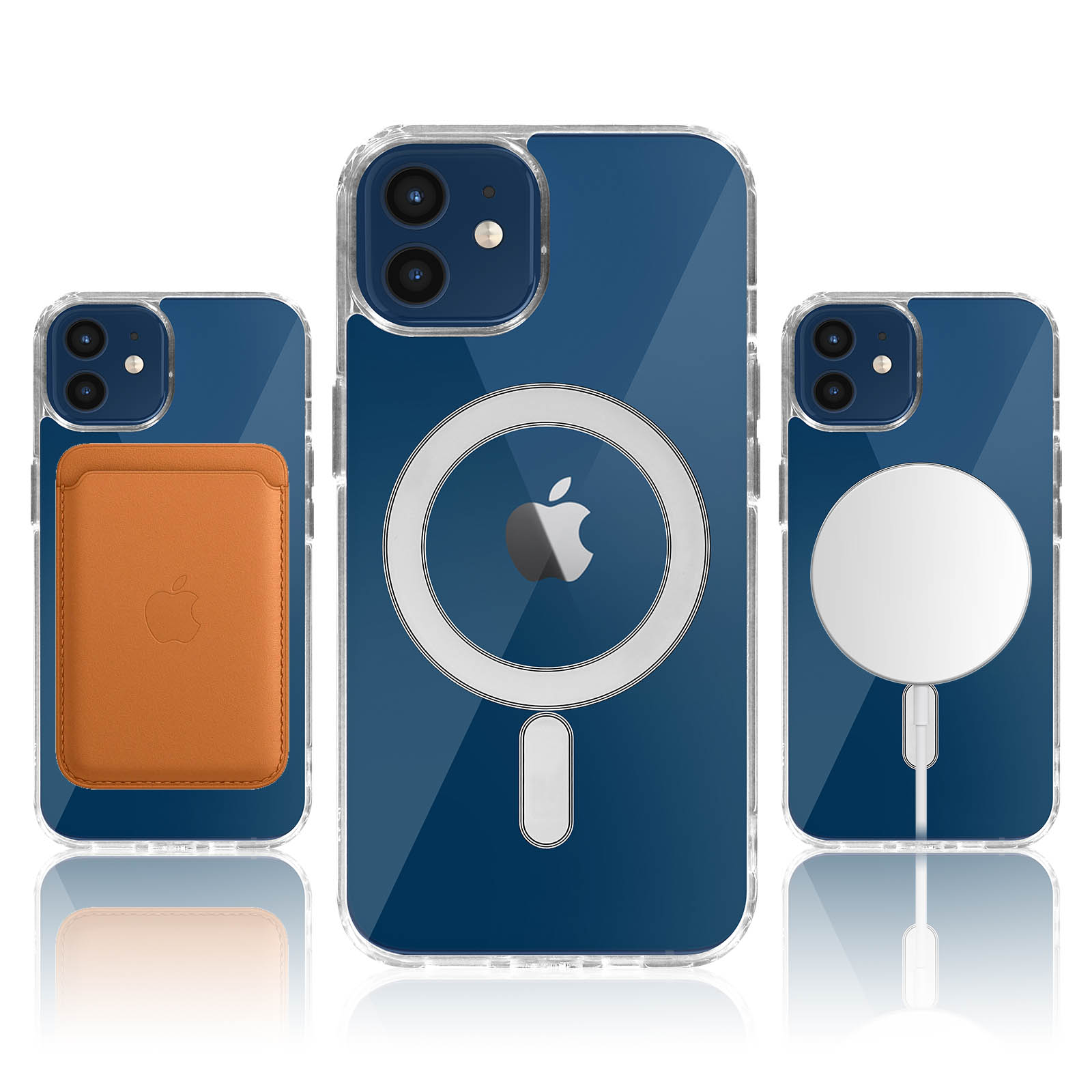 AVIZAR MagSafe Handyhülle iPhone Backcover, 12 Pro, Series, Transparent Apple