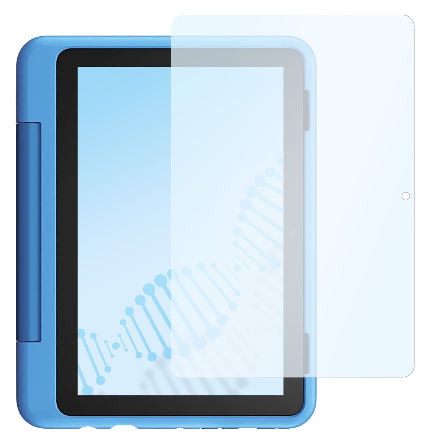 Generation - (12. 8 Displayschutz(für antibakteriell Hybridglas flexibles Amazon SLABO 2022)) Pro-Tablet Kids Fire