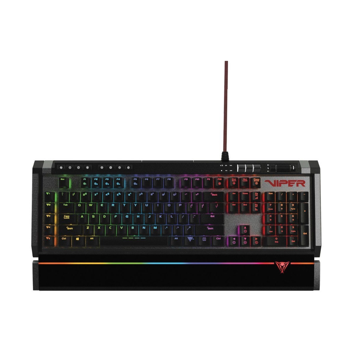 Mechanische Kailh Gaming Mechanisch, V770 RGB-, Mechanische Tastatur, Viper PATRIOT Red