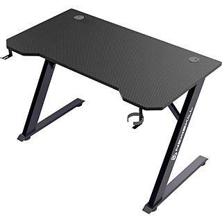 Mesa de escritorio gaming  - Belenor NEWSKILL, Tablero MDF / Metal reforzado estructura Z, Negro