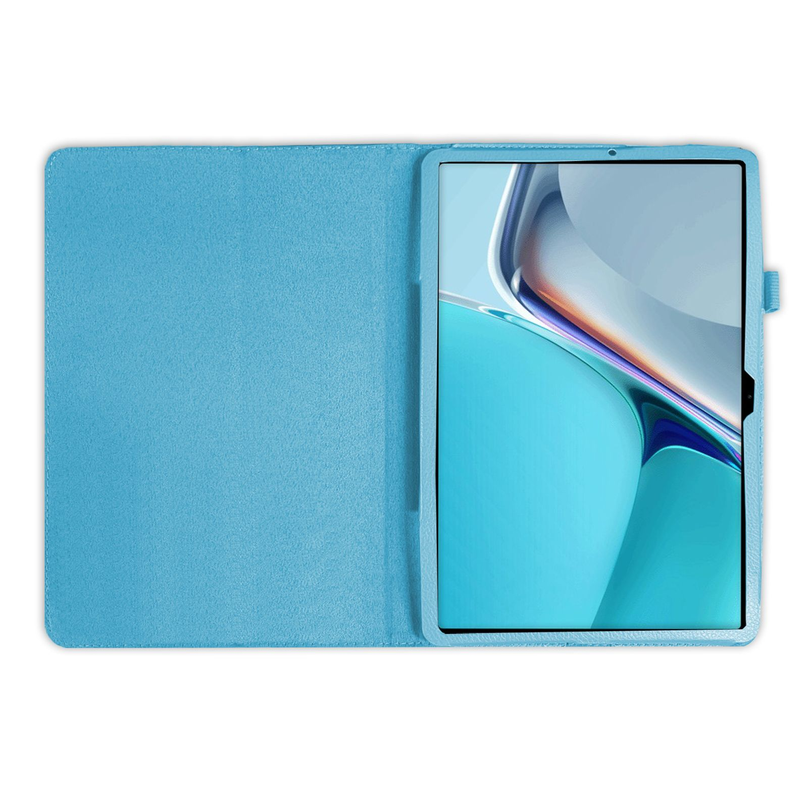 Hellblau Set + für Huawei MatePad Kunstleder, LOBWERK 2in1 2021 Schutzglas) Bookcover 11 Zoll (Schutzhülle 11 Case