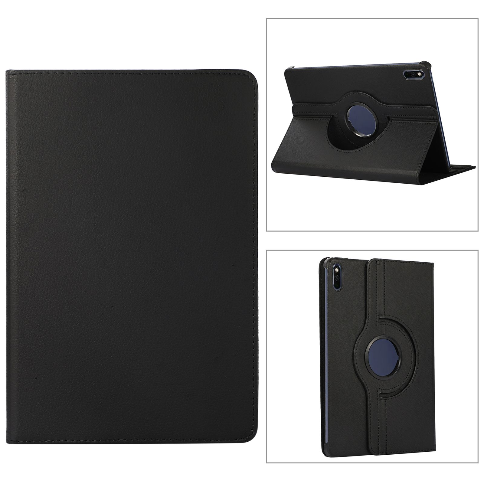 Zoll für 11 Huawei MatePad Kunstleder, Case LOBWERK Schwarz Set Schutzglas) 2in1 11 2021 Bookcover + (Schutzhülle
