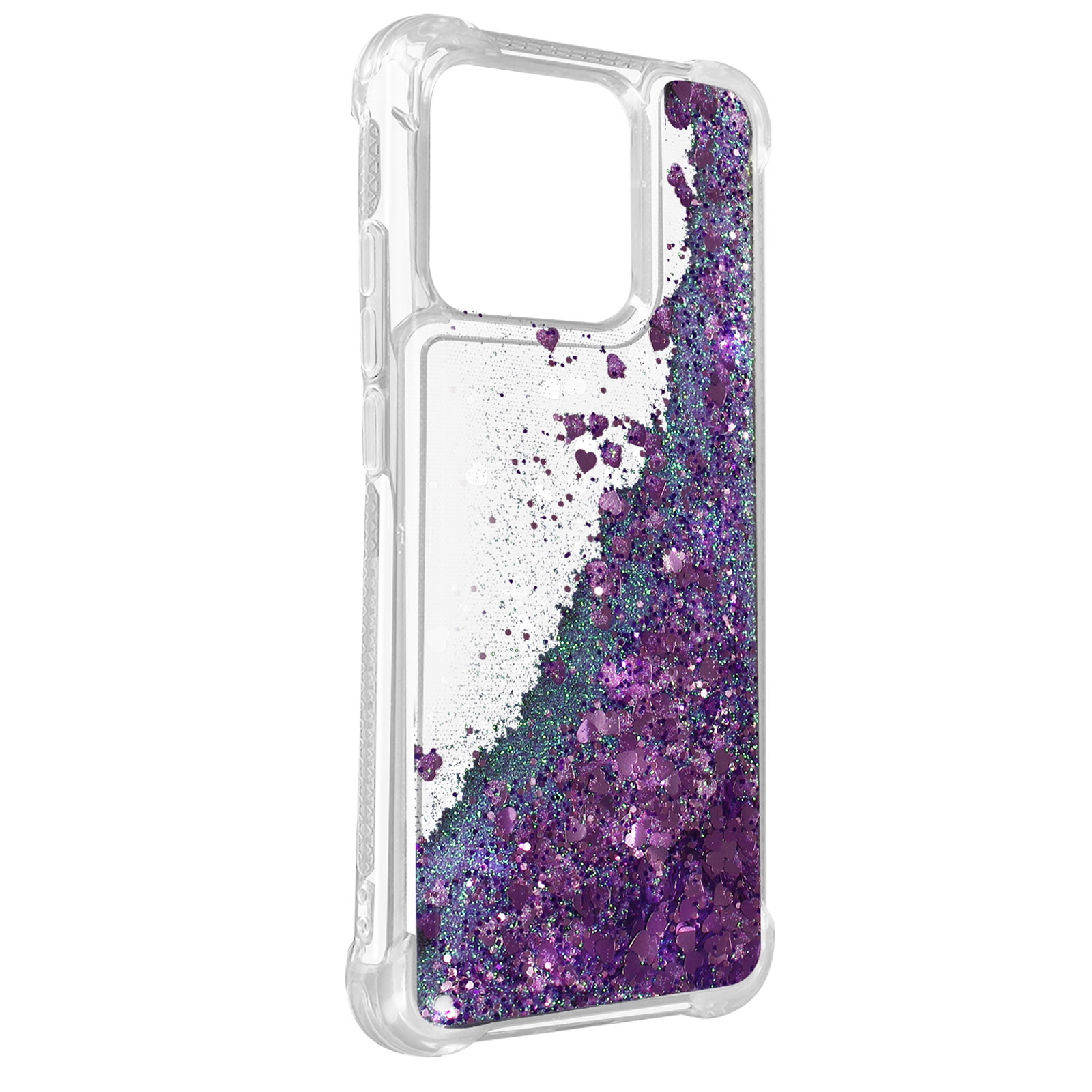 AVIZAR Glitter Redmi Xiaomi, Violett Backcover, Series, 10C